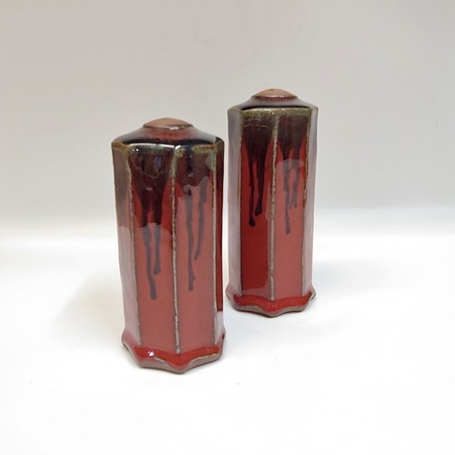 #221109 Salt & Pepper Shake Red/Blkr $16.50 at Hunter Wolff Gallery